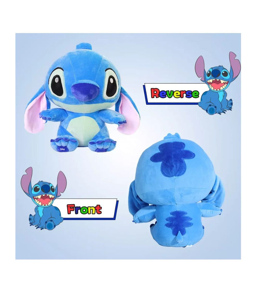 Foto 4 pulgar | Peluche Belug Stitch 35 Cm Azul