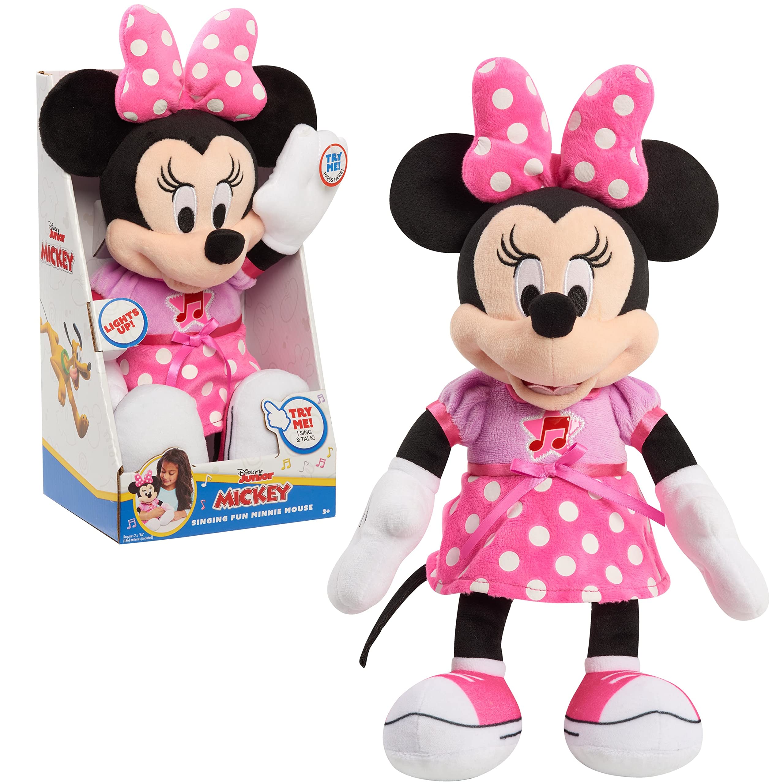 Foto 2 pulgar | Peluche Just Play Disney Junior Mickey Mouse Funhouse Minnie - Venta Internacional