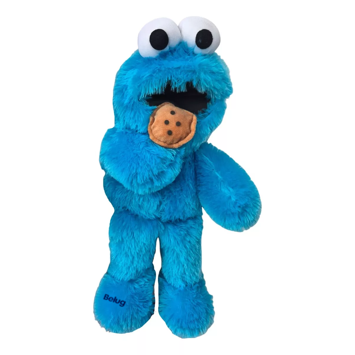 Foto 3 pulgar | Monstruo Come Galletas Belug Elmo Peluche Plaza Sésamo Azul