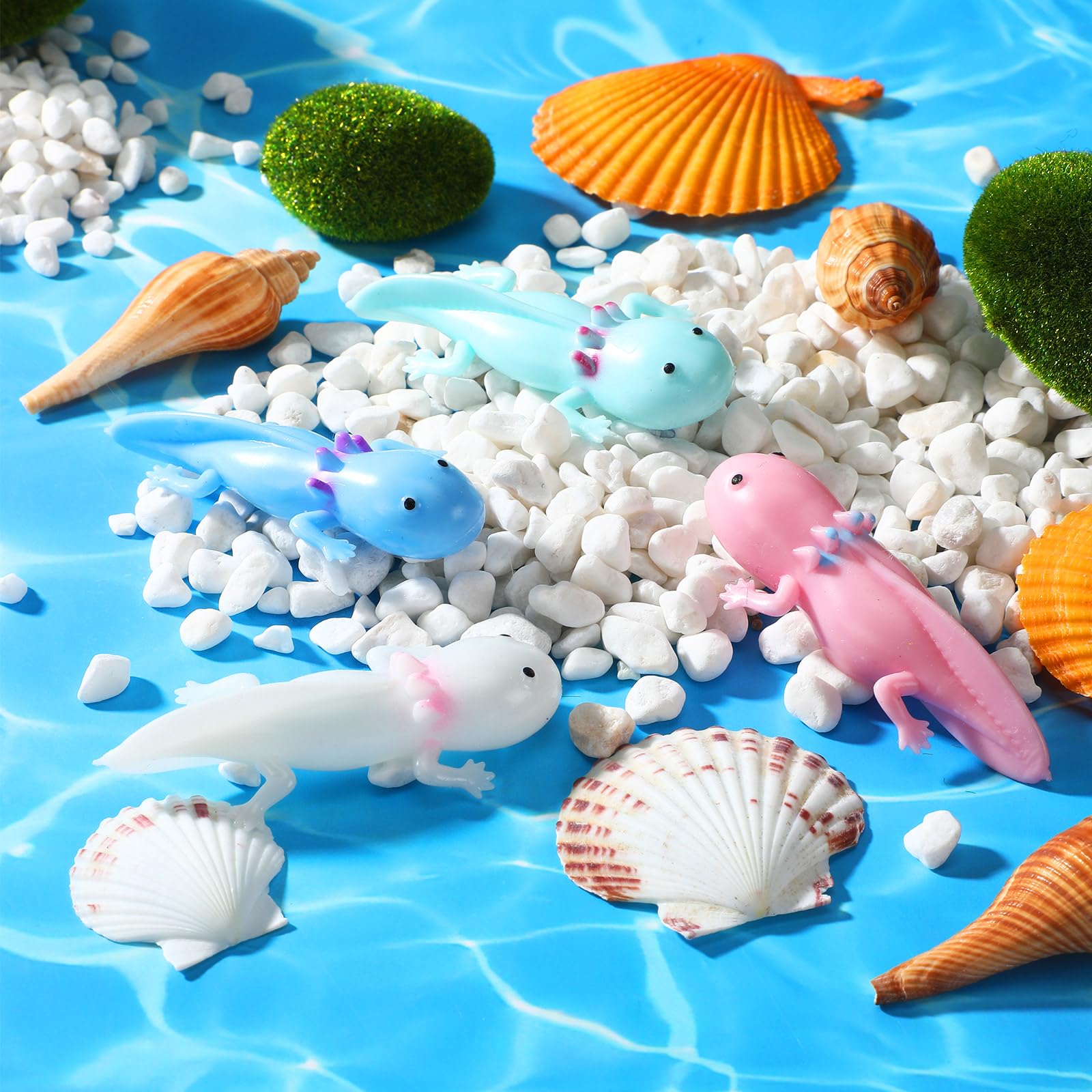 Foto 4 pulgar | Juguete Sensorial Rubber Axolotl Slingshot Para Niños Pequeños, 28 Unidades - Venta Internacional.
