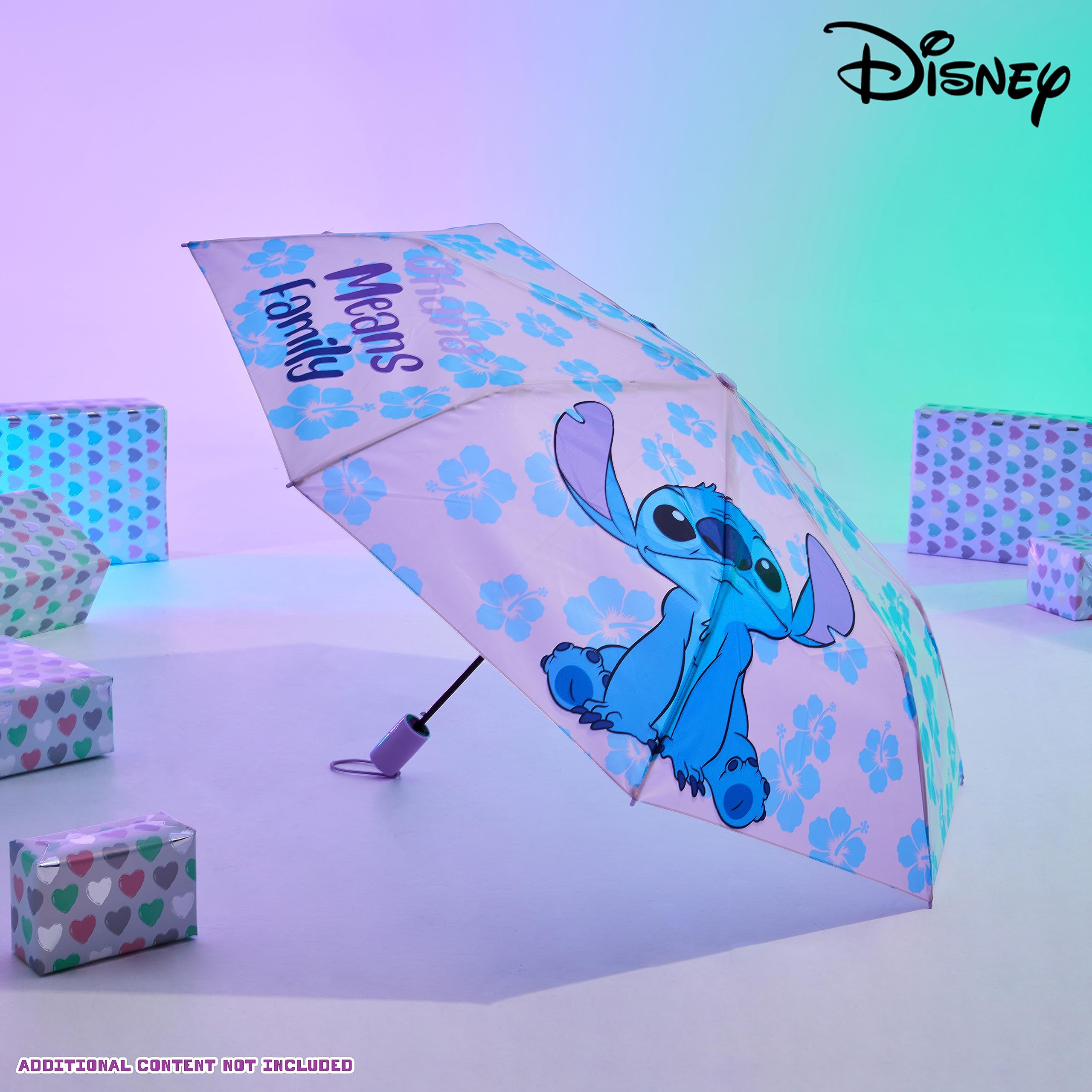 Foto 3 pulgar | Paraguas Disney Stitch, Plegable, Telescópico Y Ligero - Venta Internacional.
