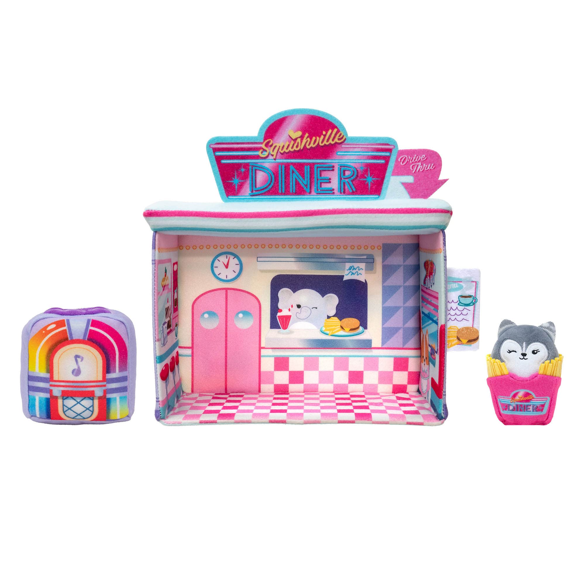 Foto 2 pulgar | Set Squishville Darling Diner Con Heidi The Husky Kids De 5 Cm - Venta Internacional.