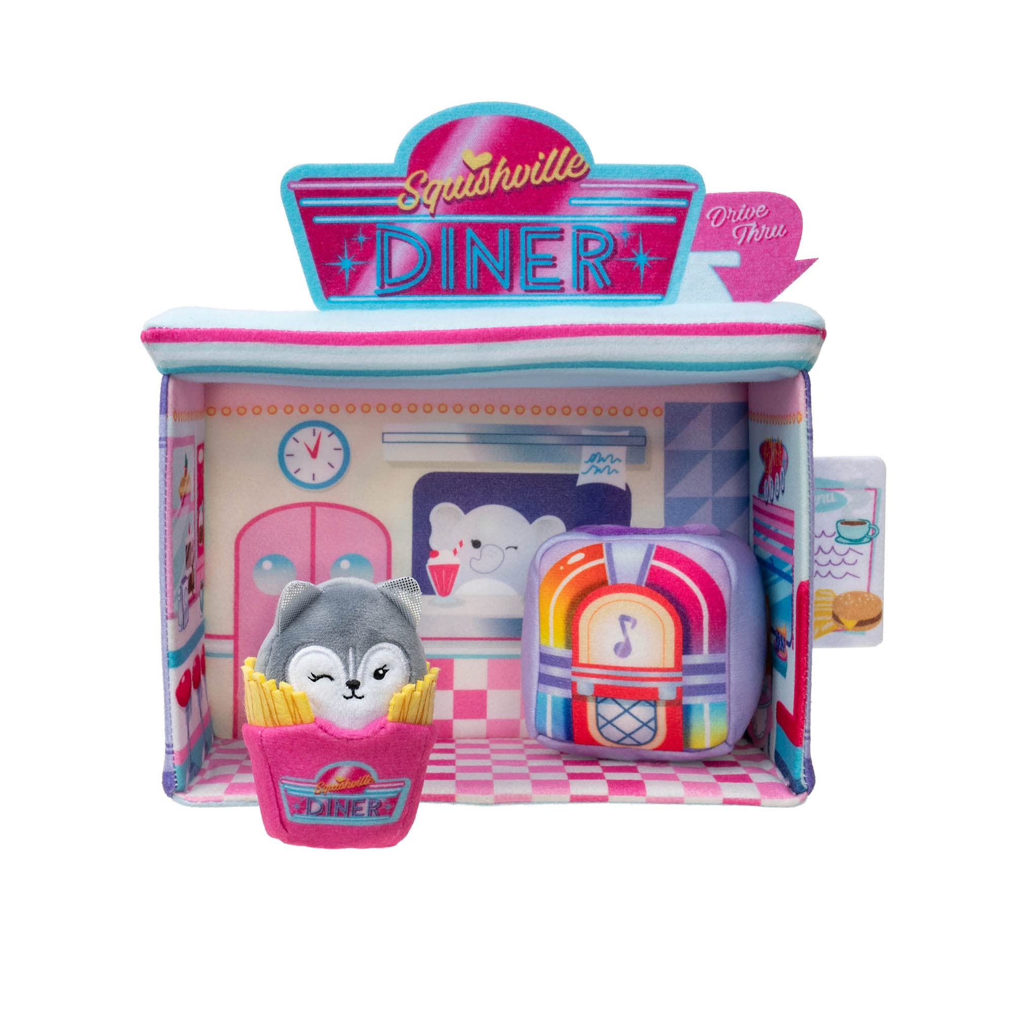 Foto 4 pulgar | Set Squishville Darling Diner Con Heidi The Husky Kids De 5 Cm - Venta Internacional.
