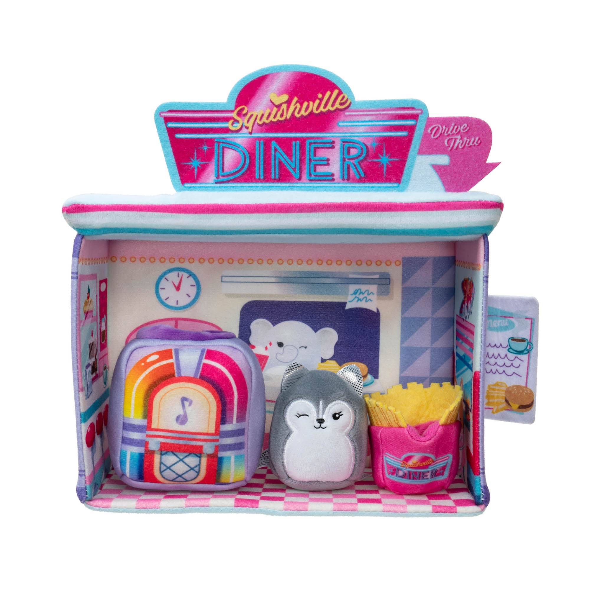 Foto 5 pulgar | Set Squishville Darling Diner Con Heidi The Husky Kids De 5 Cm - Venta Internacional.