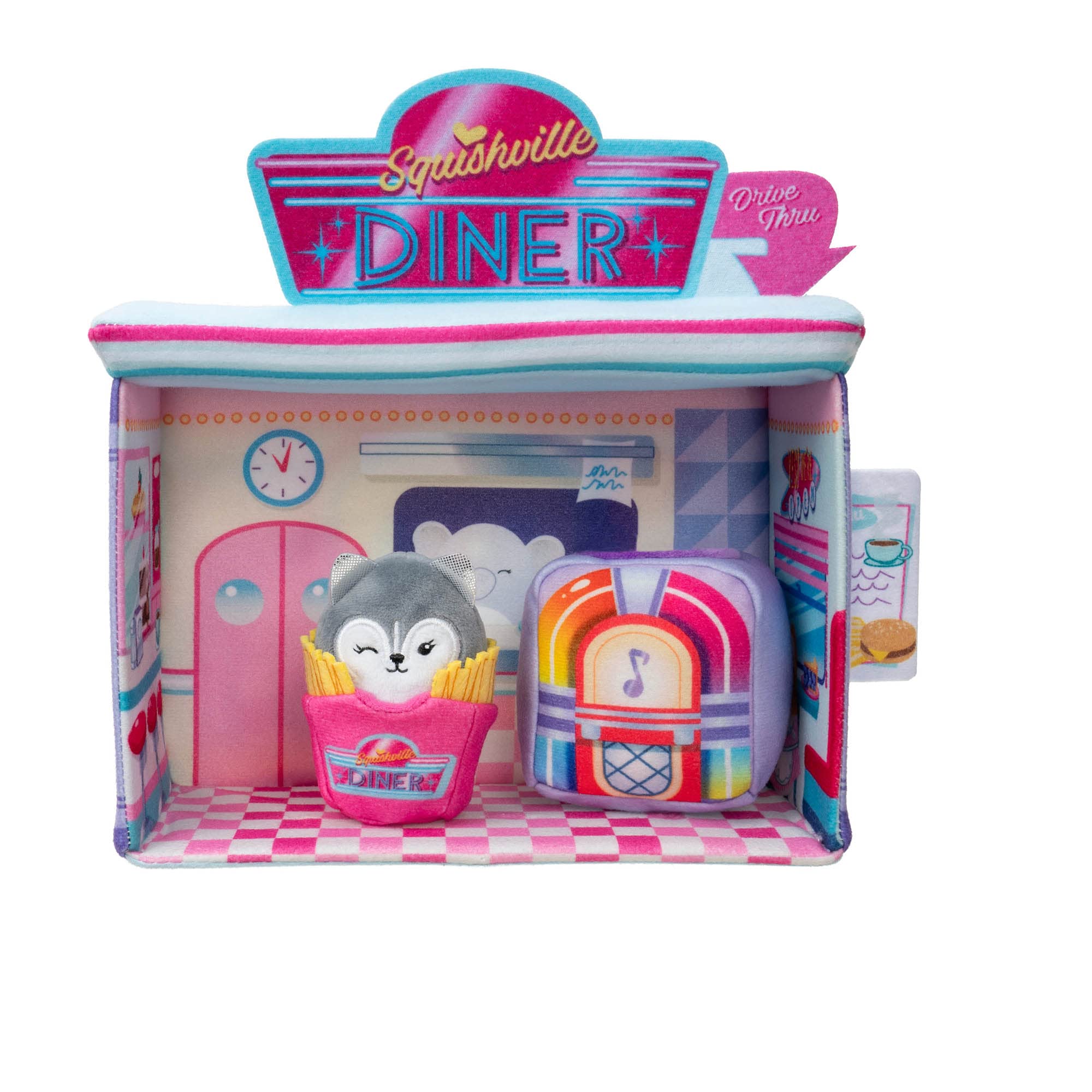 Foto 6 pulgar | Set Squishville Darling Diner Con Heidi The Husky Kids De 5 Cm - Venta Internacional.