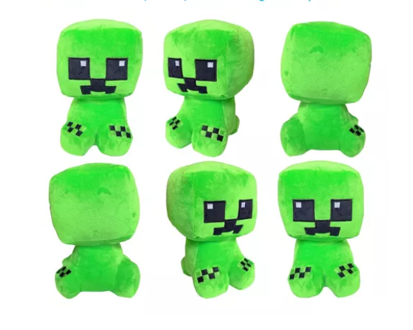 Foto 4 pulgar | Peluches Xtellar de Creeper Minecraft Verde