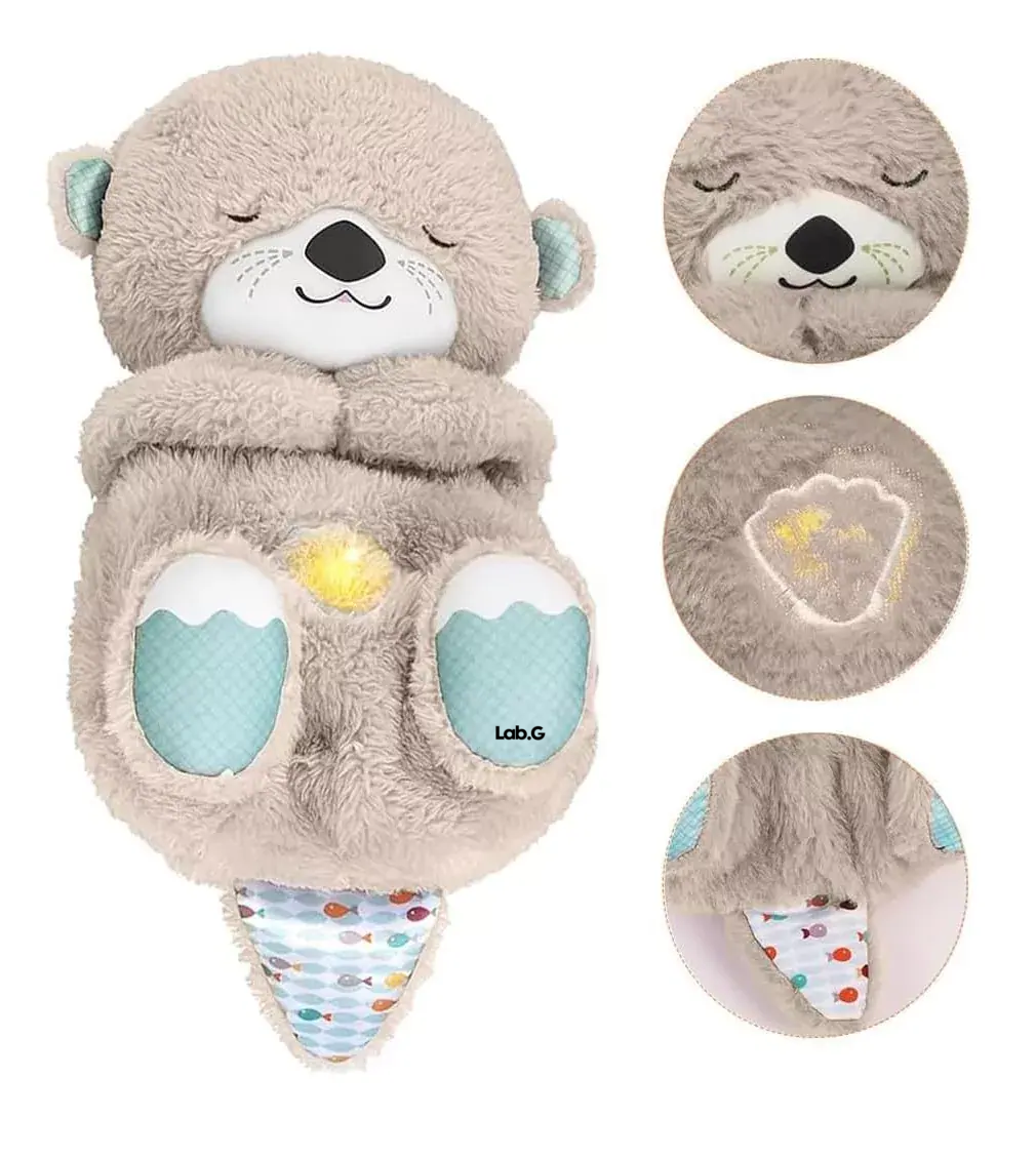 Foto 3 pulgar | Juguete De Peluche Con Música Y Luces Nutria De Color Gris