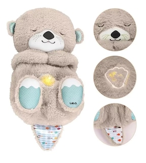 Foto 3 | Juguete De Peluche Con Música Y Luces Nutria De Color Gris