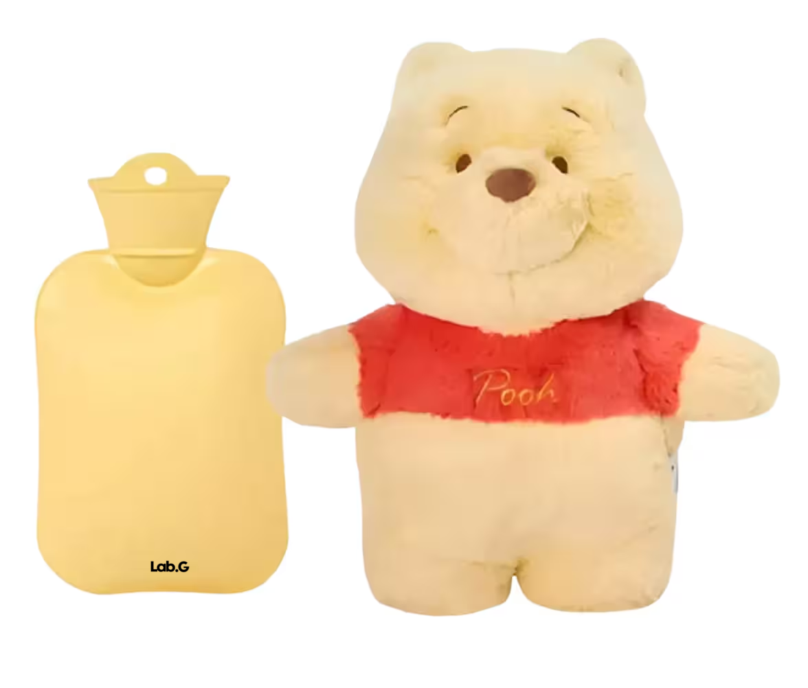 Foto 2 pulgar | Winnie Pooh Hot Water Bolsa Agua Caliente Lab.g Peluche Menstrua Amarillo