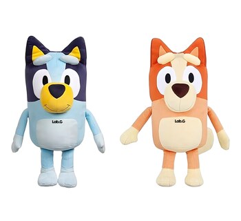 Foto 1 | Peluche Hermano Y Hermana 2 Piezas Bluey Familia Bluey Bingo