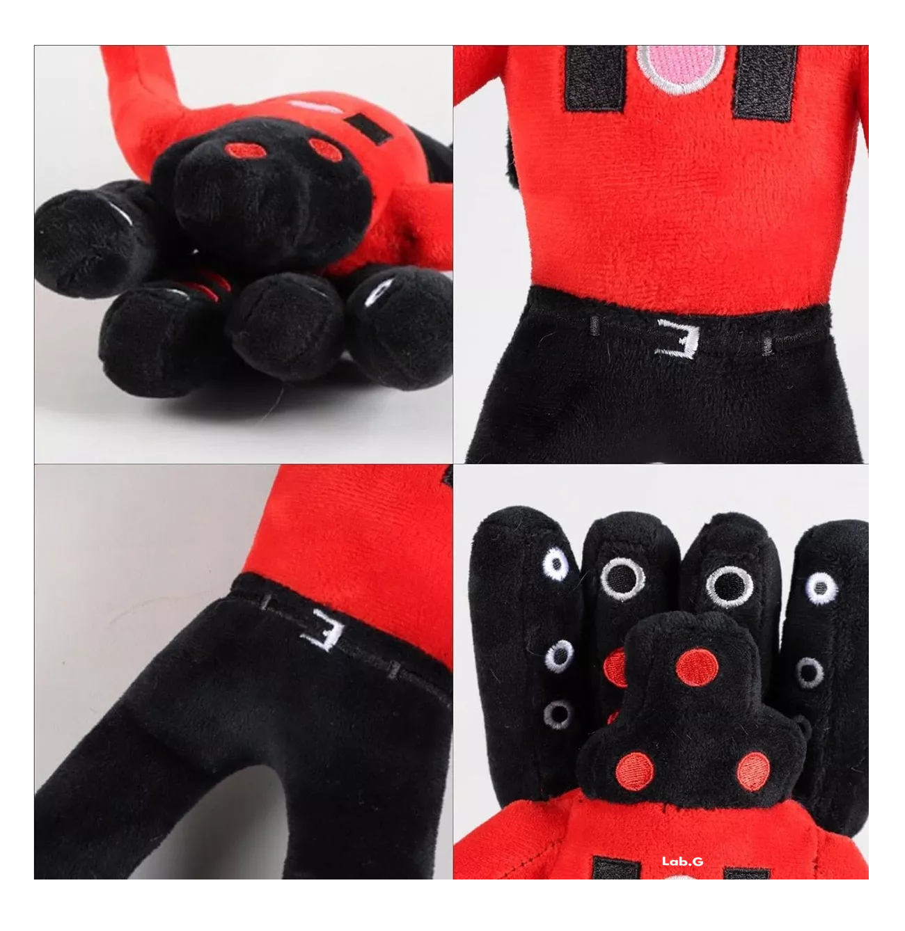 Foto 5 pulgar | Peluche Titan Speakerman Juguete Niños Regalo 32 Cm Rojo/negro