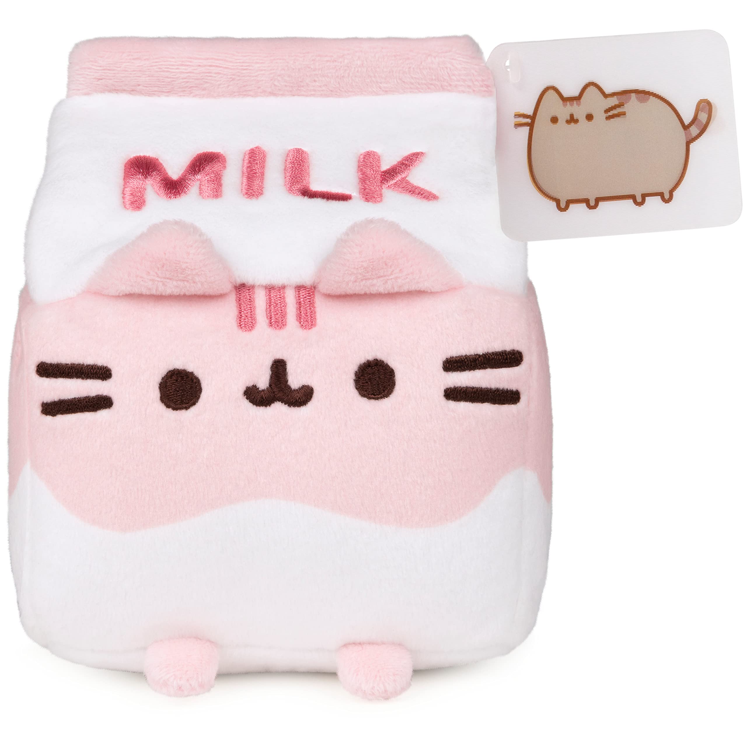 Foto 1 | Peluche Gund Pusheen Con Leche De Fresa, Gato De Peluche, 15 Cm - Venta Internacional.