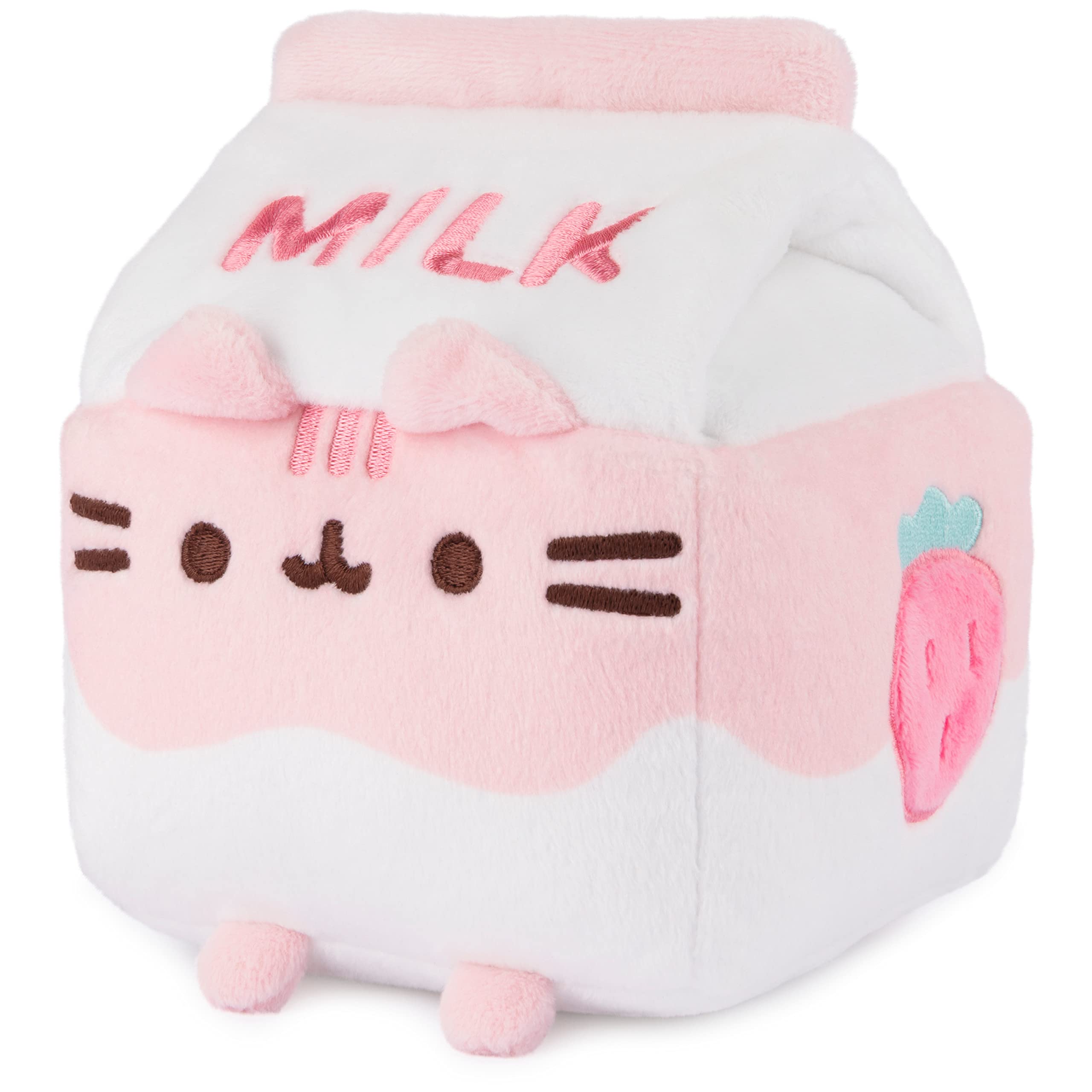 Foto 5 pulgar | Peluche Gund Pusheen Con Leche De Fresa, Gato De Peluche, 15 Cm - Venta Internacional.