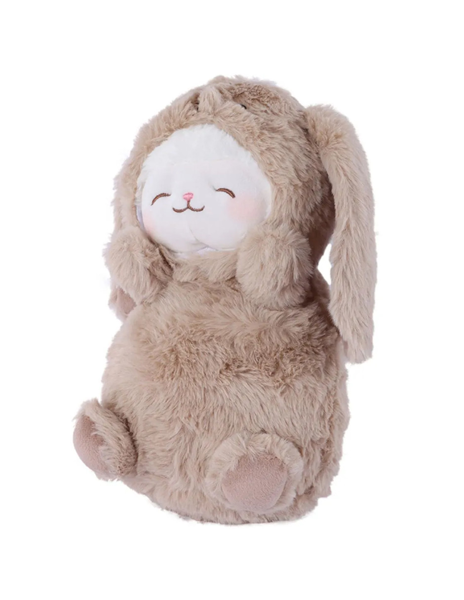 Foto 2 | Miniso Peluche Corderito Disfrazado De Conejito + Termo De Agua Güish