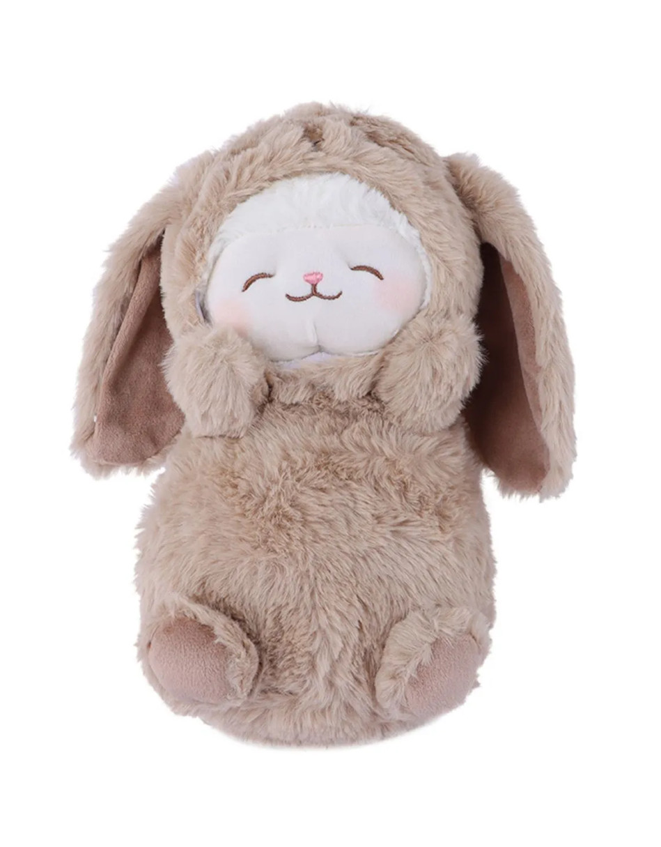 Foto 3 | Miniso Peluche Corderito Disfrazado De Conejito + Termo De Agua Güish