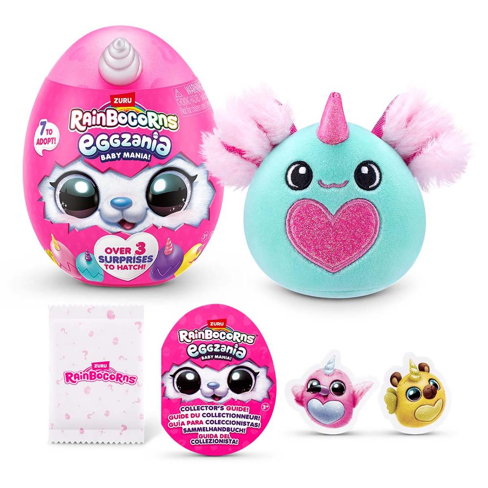 Foto 4 pulgar | Rainbocorns Peluche Eggzania Baby Mania Serie 1