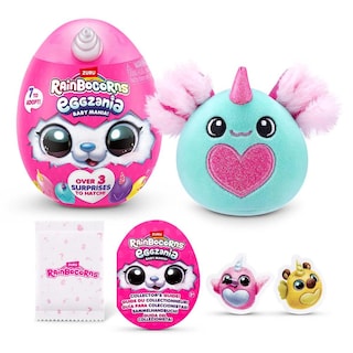 Foto 3 | Rainbocorns Peluche Eggzania Baby Mania Serie 1