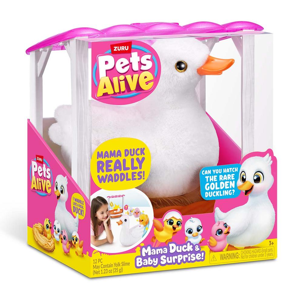 Foto 3 pulgar | Pets Alive Peluche Mama Duck & Baby Surprise Series 1