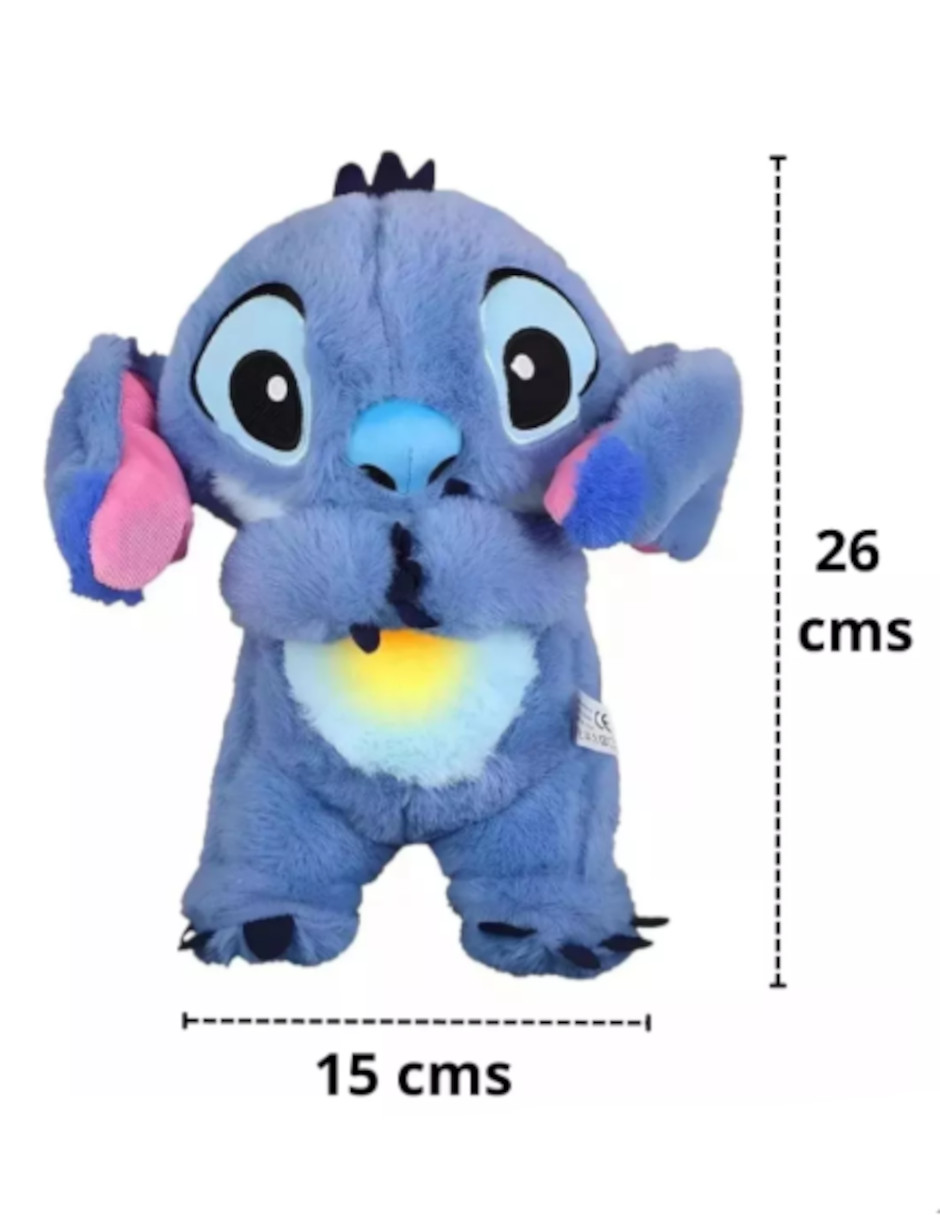 Foto 4 pulgar | Stitch Juguete Que Respira + Termo De Agua Güish