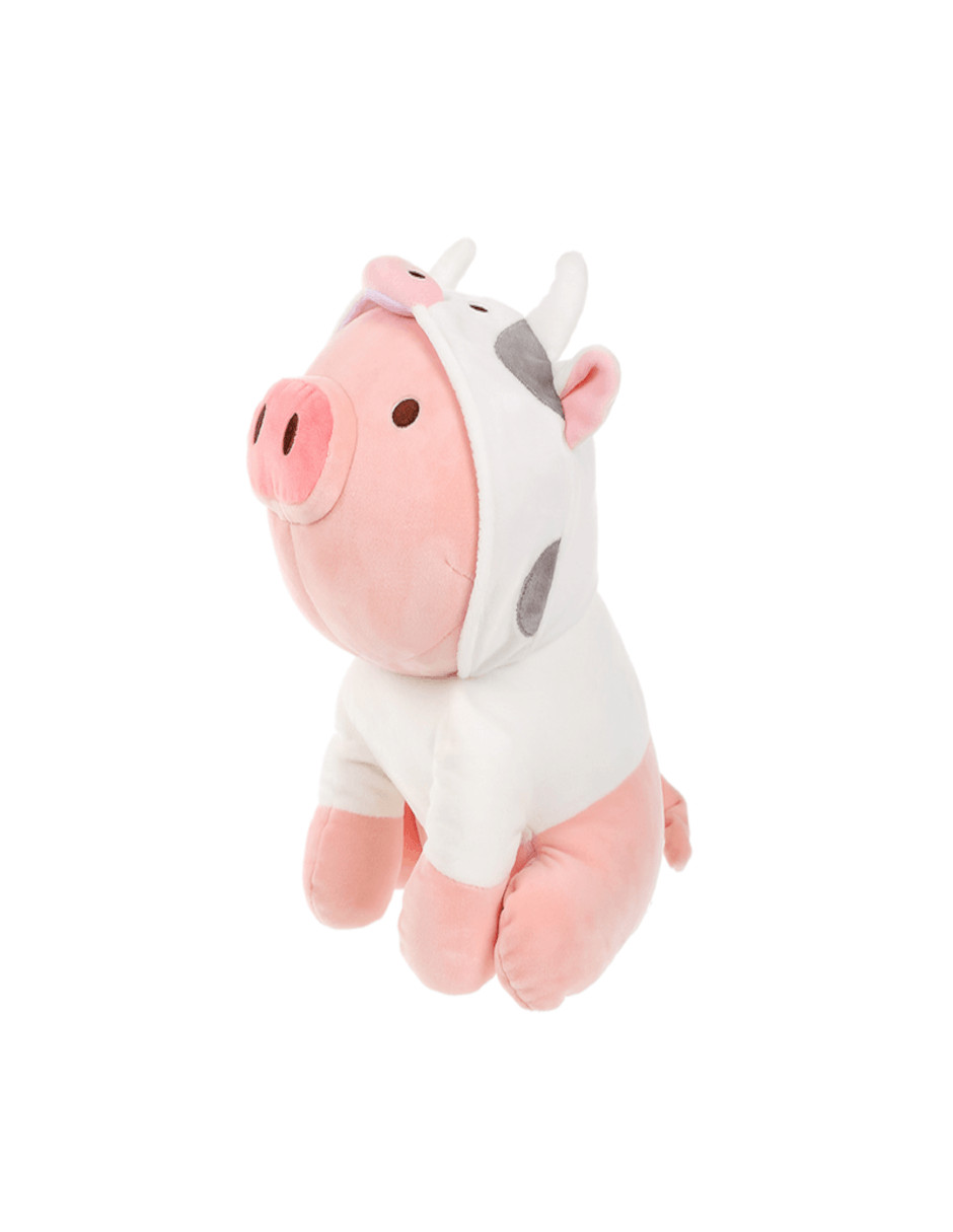 Foto 4 | Peluche Cerdito  Con Capucha De Vaca +termo De Agua Güish