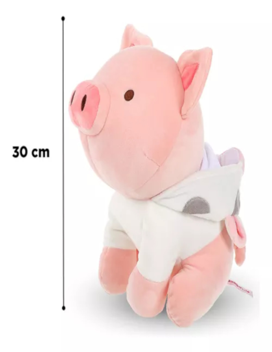 Foto 6 pulgar | Peluche Cerdito  Con Capucha De Vaca +termo De Agua Güish