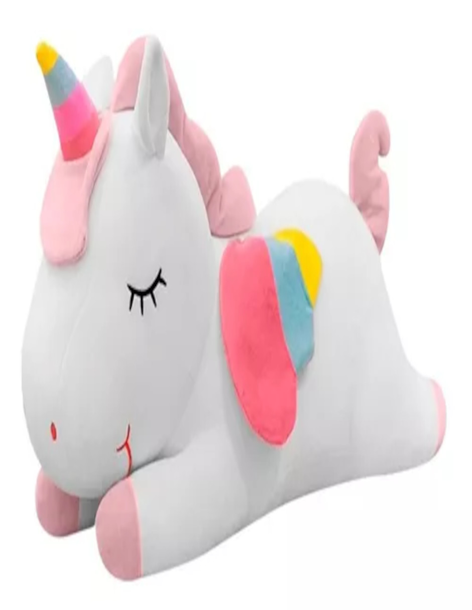 Foto 3 pulgar | Unicornio De Peluche Acostado + Termo De Agua Güish