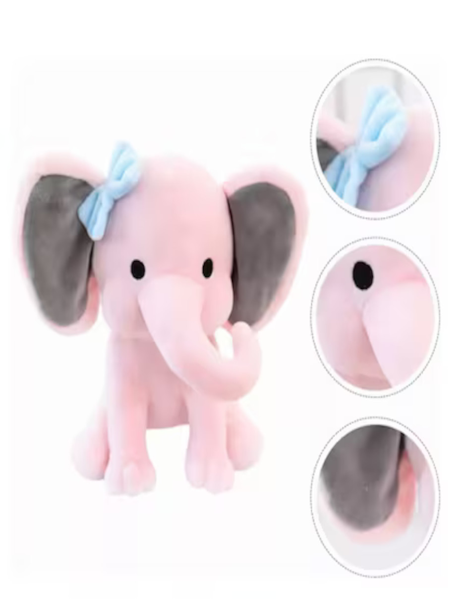 Foto 4 pulgar | Elefante De Peluche + Termo De Agua Güish