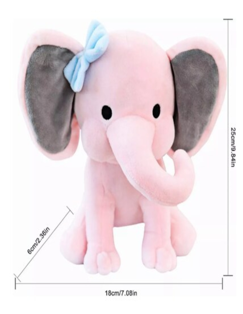 Foto 5 pulgar | Elefante De Peluche + Termo De Agua Güish