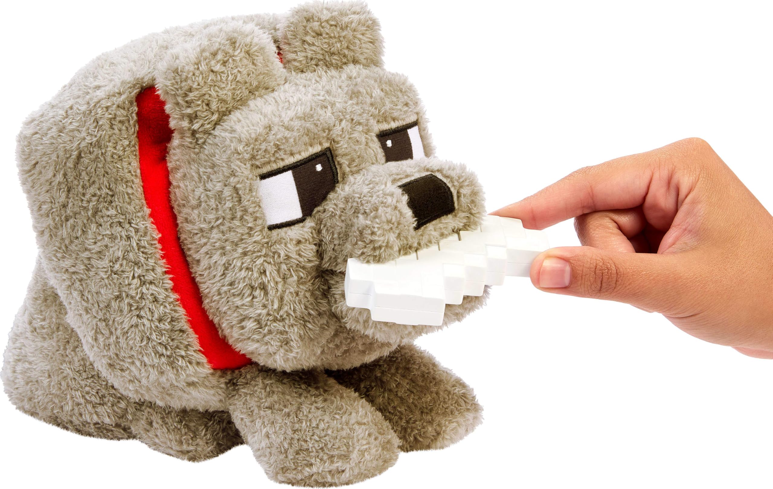 Foto 4 pulgar | Juguete De Peluche Mattel Minecraft Dennis The Wolf Con Sonido De Alimentación - Venta Internacional.