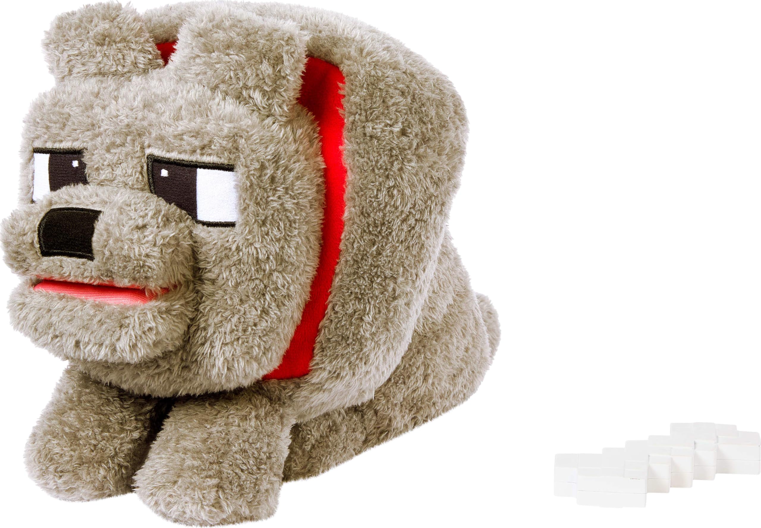 Foto 5 pulgar | Juguete De Peluche Mattel Minecraft Dennis The Wolf Con Sonido De Alimentación - Venta Internacional.