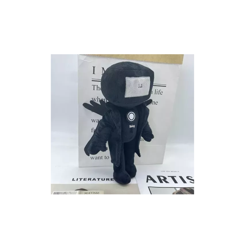 Foto 4 pulgar | Peluche Titan Speakerman Came Tv Man Juguete Para Bebe 28 Cm Belug Negro