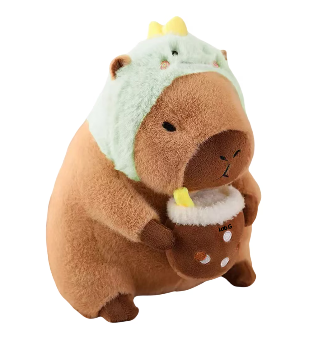 Foto 1 | Capibara Peluche 35 Cm Juguetes Cafe Verde Dinosaurio