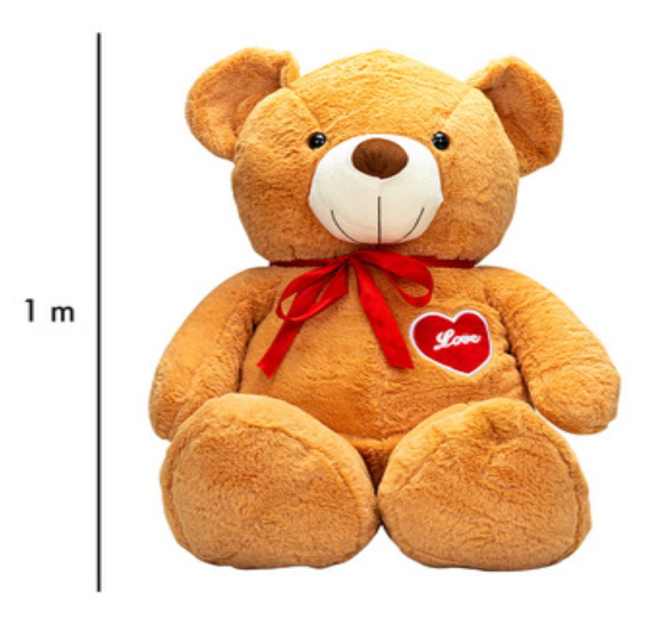 Foto 4 pulgar | Oso De Peluche Grande Teddy Grande + Termo De Agua Güish