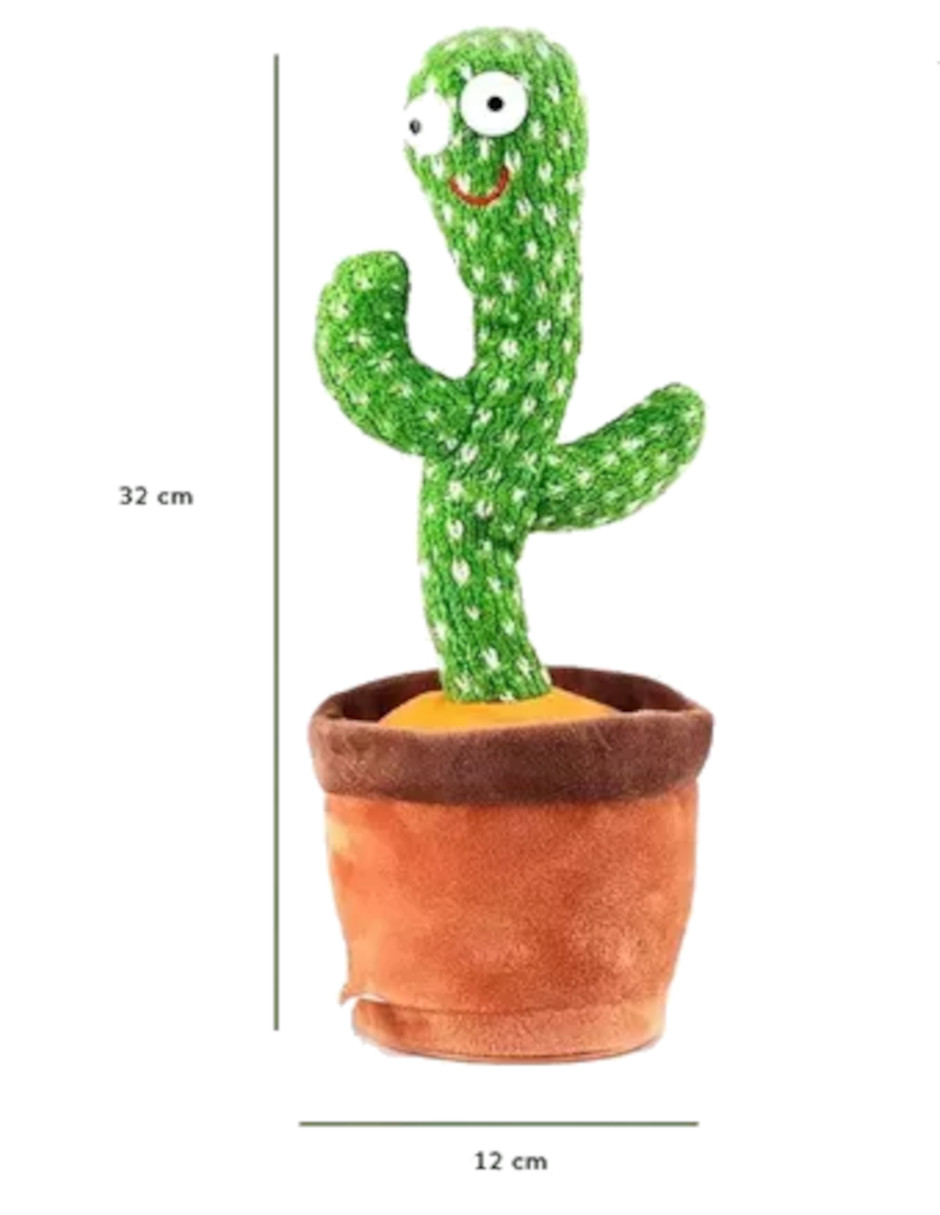 Foto 3 pulgar | Cactus Peluche Bailarín + Termo De Regalo Güish