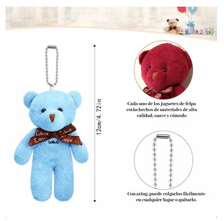 Foto 2 | Llaveros Ositos de Peluche 15 Piezas