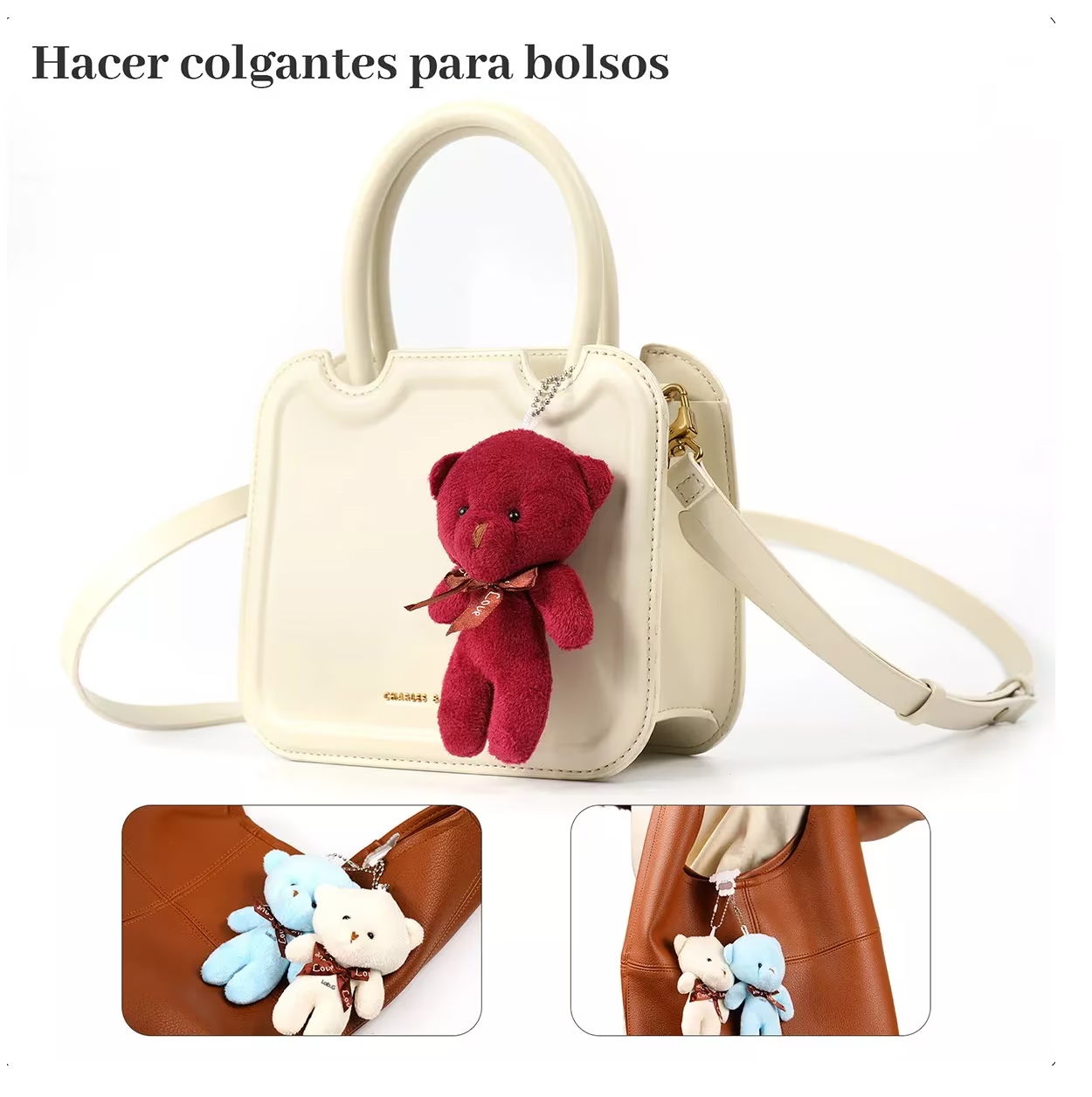Foto 5 pulgar | Llaveros Ositos de Peluche 15 Piezas