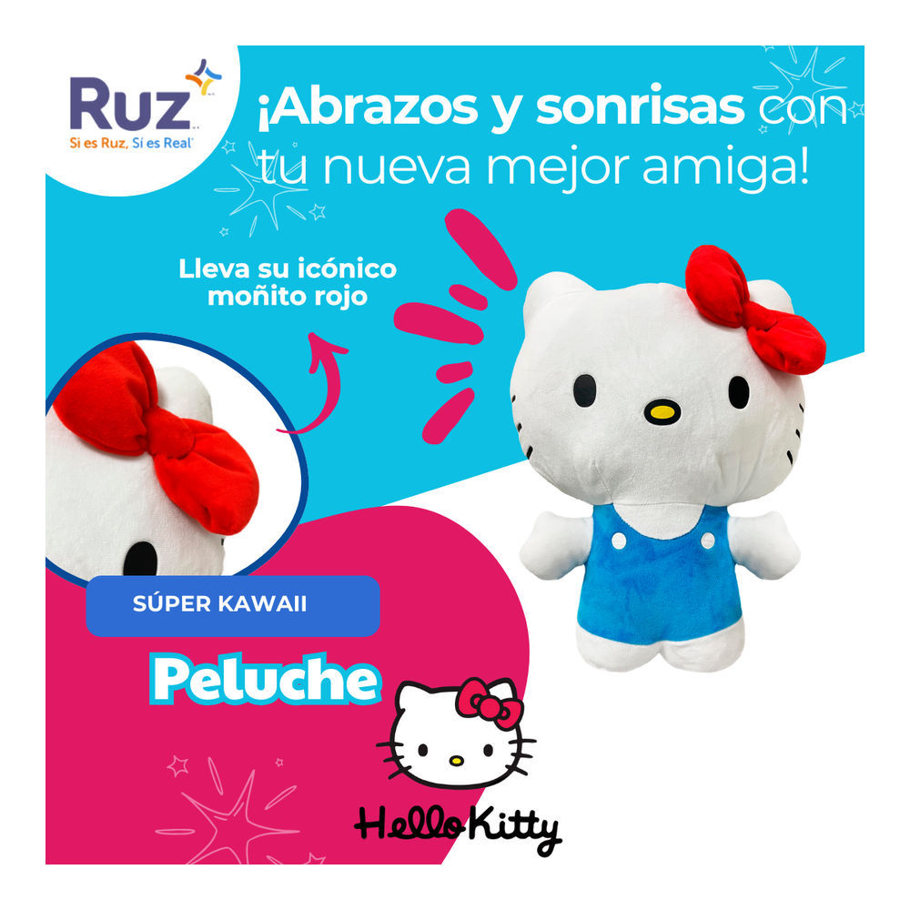 Foto 5 pulgar | Peluche Ruz Sanrio (hello Kitty 40 Cm Azul)