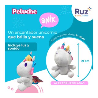 Foto 3 | Peluche Ruz Onix (unicornio 21 Cm Blanco)