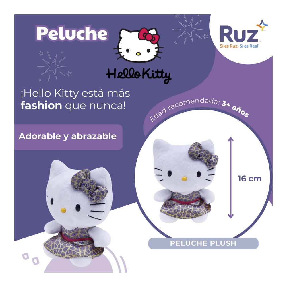 Foto 4 pulgar | Peluche Ruz Sanrio Hello Kitty 16 Cm Amarillo