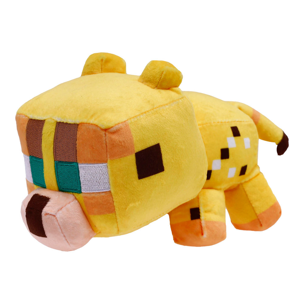 Foto 2 pulgar | Peluche Ruz Minecraft Ocelote 12 Cm Amarillo