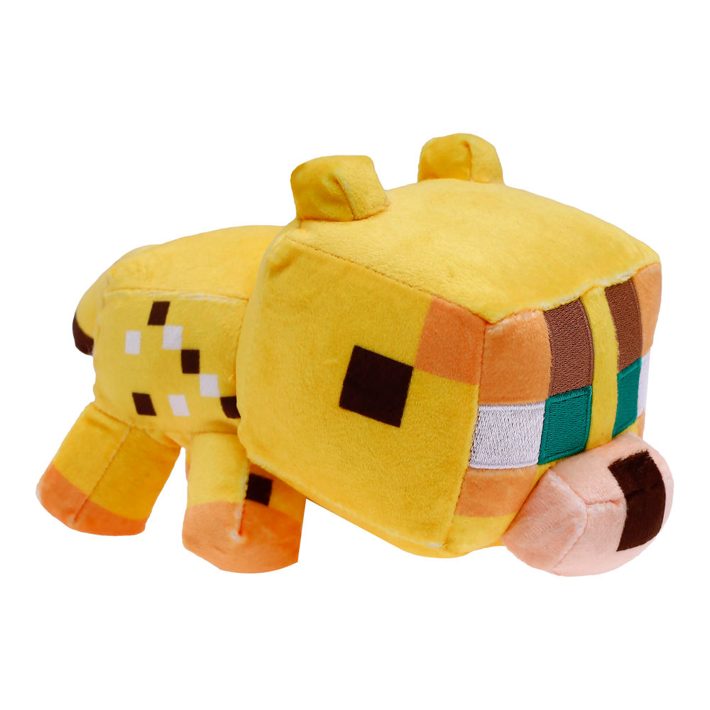 Foto 8 pulgar | Peluche Ruz Minecraft Ocelote 12 Cm Amarillo