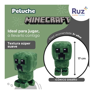Foto 3 | Peluche Ruz Minecraft Creeper 17 Cm Verde