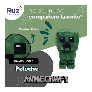 Foto 4 | Peluche Ruz Minecraft Creeper 17 Cm Verde