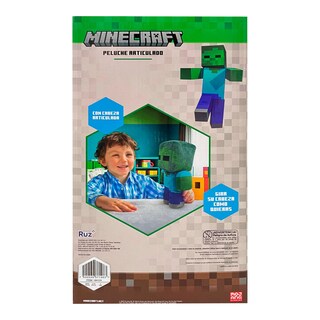 Foto 2 | Peluche Articulado Ruz Minecraft (zombie 30 Cm Verde)