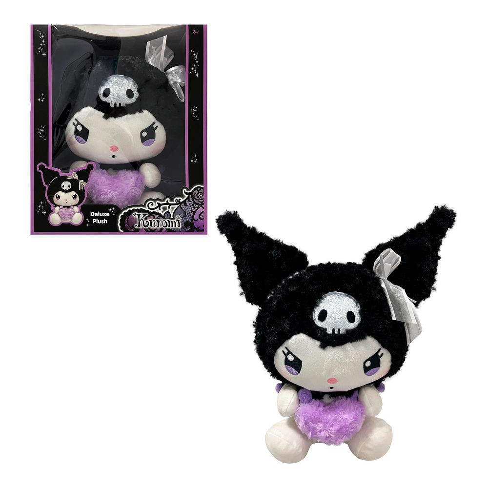 Foto 2 pulgar | Peluche Deluxe Plush Ruz Hello Kitty (kuromi 30 Cm Negro)