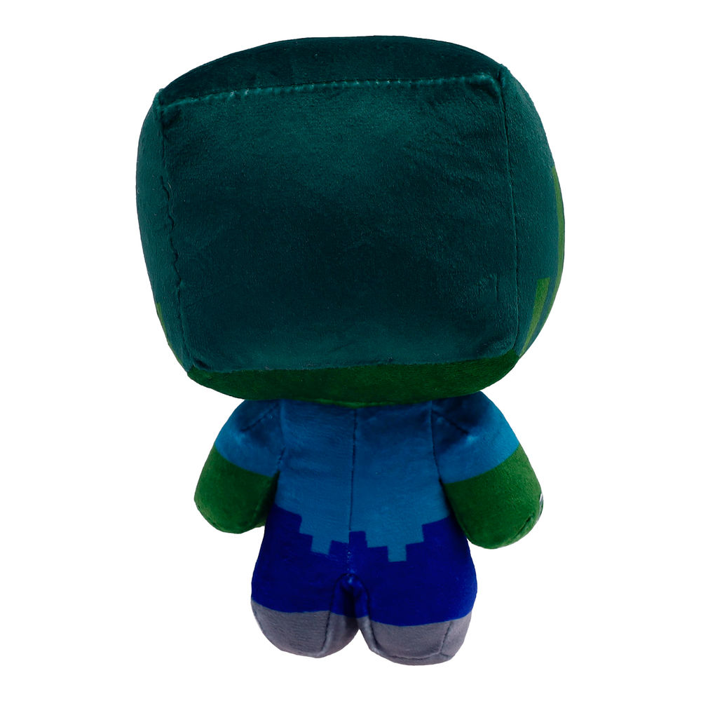 Foto 3 pulgar | Peluche Ruz Minecraft Zombie 17 Cm Verde