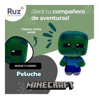 Foto 4 | Peluche Ruz Minecraft Zombie 17 Cm Verde