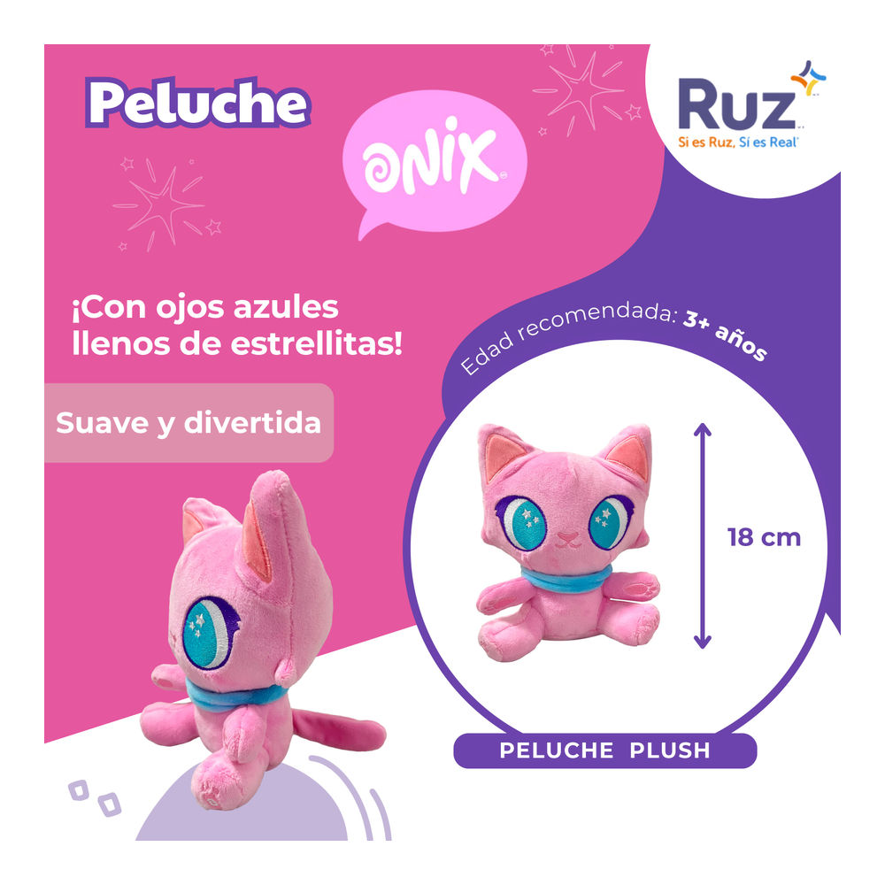 Foto 4 pulgar | Peluche Ruz Onix (pinky 18 Cm Rosa)