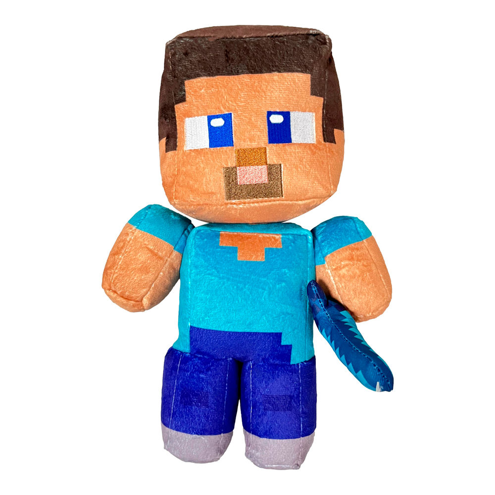 Foto 7 pulgar | Peluche Articulado Ruz Minecraft (steve 30 Cm Azul)