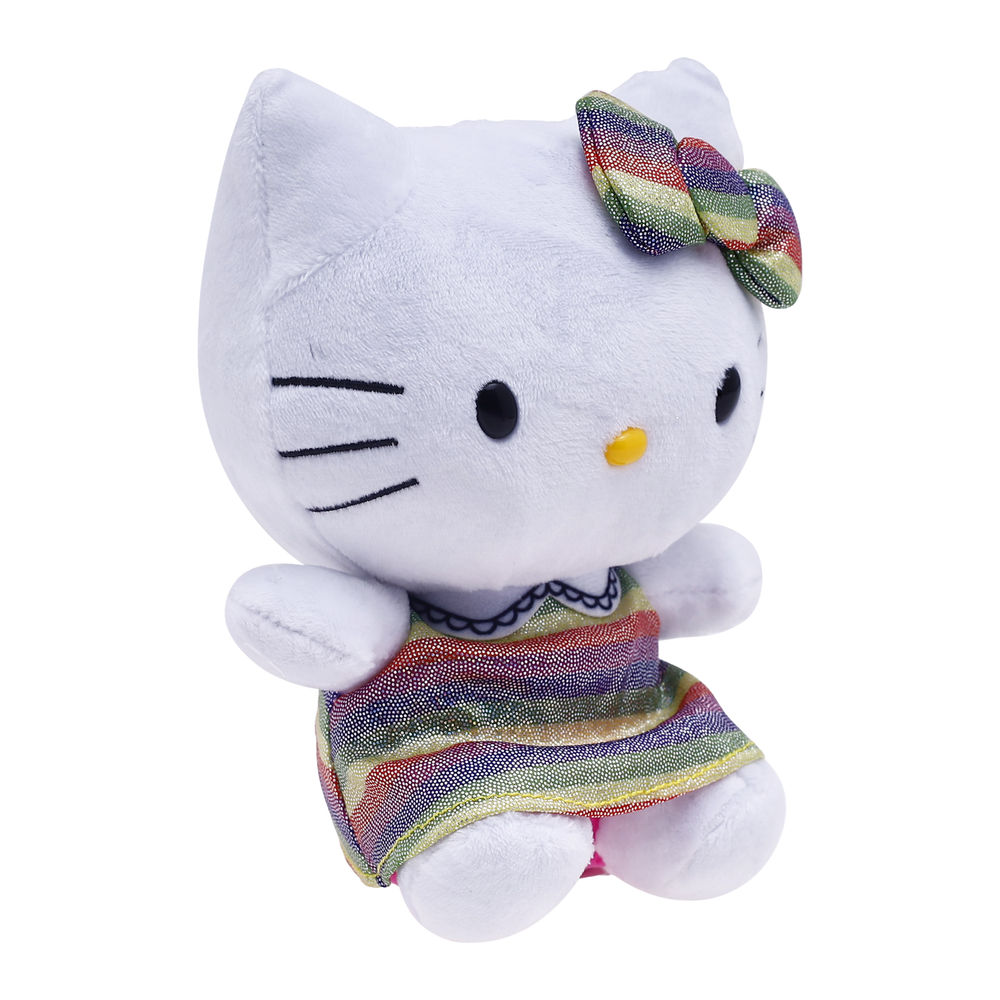 Foto 8 pulgar | Peluche Ruz Sanrio Hello Kitty 16 Cm Arcoirirs